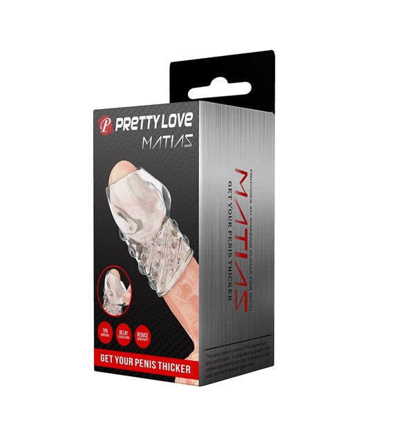 PRETTY LOVE Matias Transparent – Διάφανο Κάλυμμα Ενίσχυσης Πέους