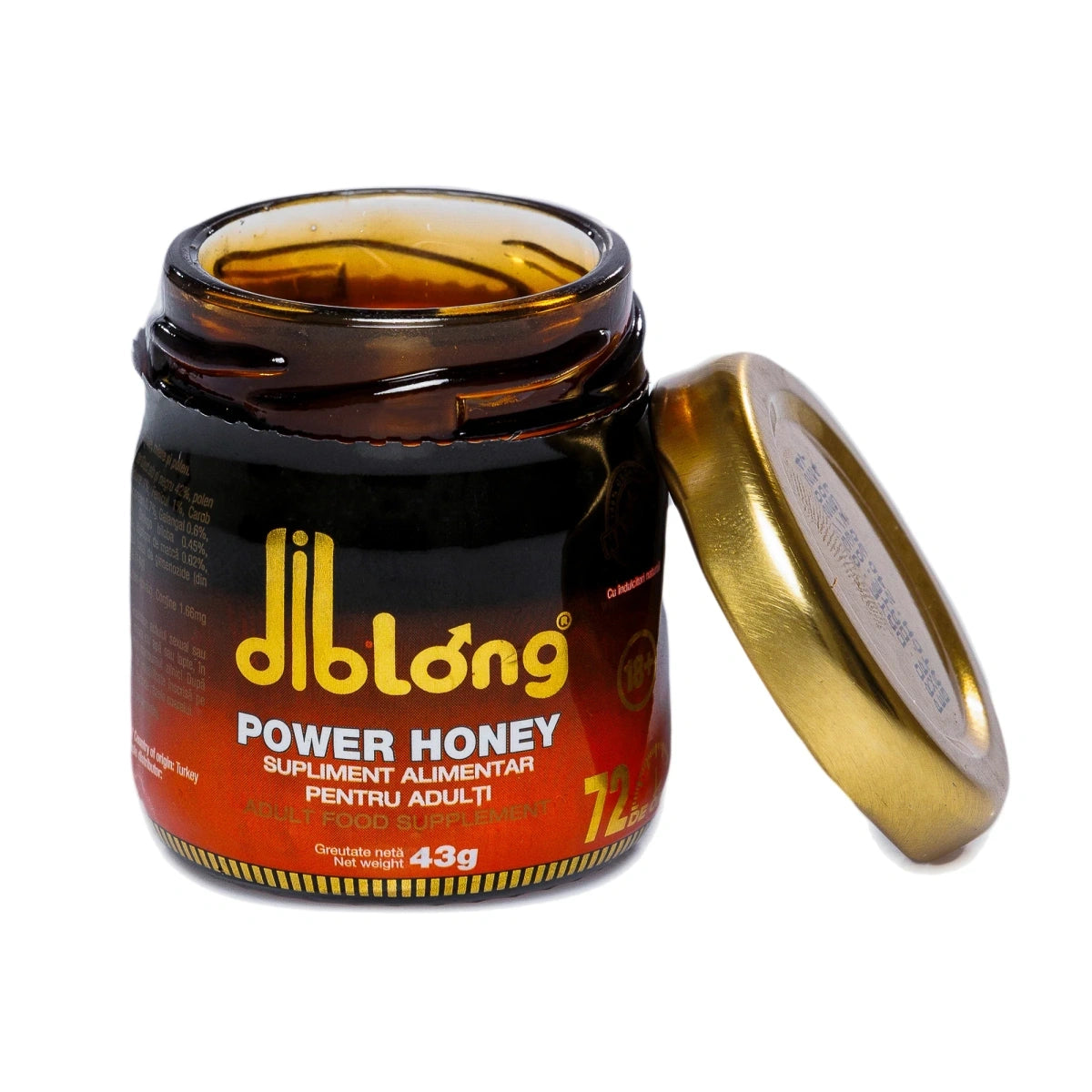 Diblong Power Honey 43g – Ενισχυτικό Μέλι Αντοχής & Ενέργειας για Ενήλικες