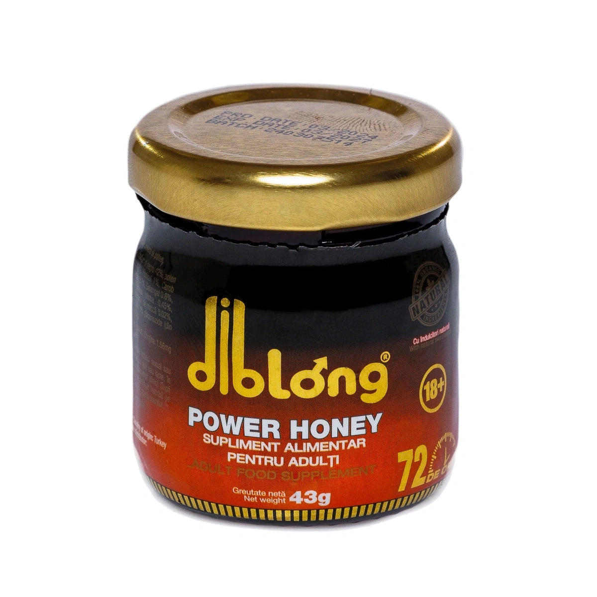 Diblong Power Honey 43g – Ενισχυτικό Μέλι Αντοχής & Ενέργειας για Ενήλικες
