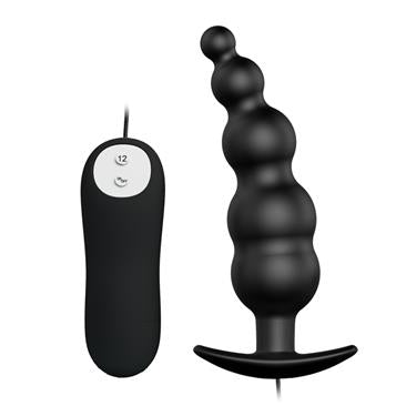 PRETTYLOVE ANAL BUBBLE PLUG VIBRATOR WITH REMOTE BLACK – ΠΡΩΚΤΙΚΗ ΣΦΗΝΑ 12 ΔΟΝΗΣΕΩΝ 12εκ