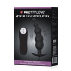 PRETTYLOVE ANAL BUBBLE PLUG VIBRATOR WITH REMOTE BLACK – ΠΡΩΚΤΙΚΗ ΣΦΗΝΑ 12 ΔΟΝΗΣΕΩΝ 12εκ