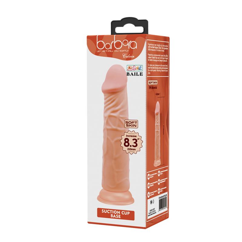 BAILE Dildo Flesh 8.3” – Ρεαλιστικό Dildo με βεντούζα | 21cm